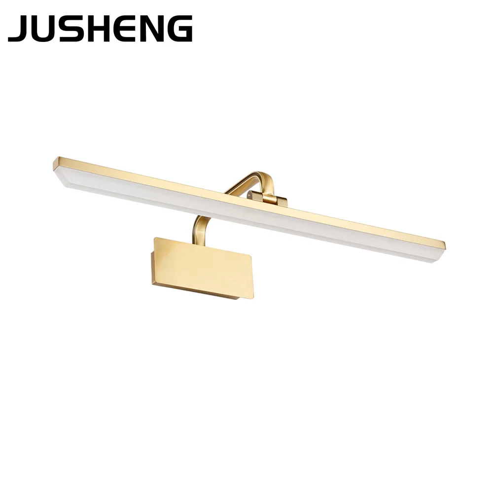 JUSHENG Luxury Bathroom Mirror Lamp Waterproof Retro Bronze Cabinet Vanity Mirror Lights Wall Lamp 110-240v 40/50CM