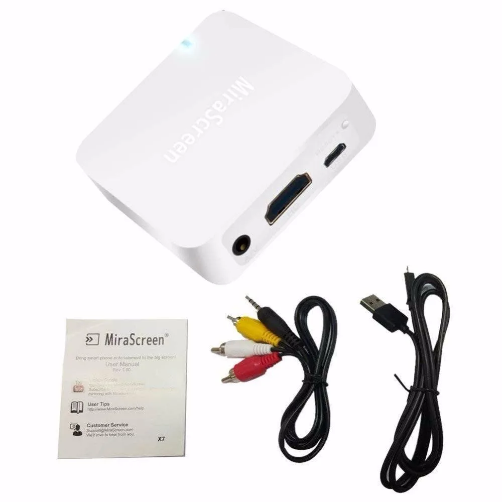 MiraScreen X7 PRO Airplay Box Mirror Dongle поддержка WiFi 1080P Мини Смарт Автомобильный мультимедийный
