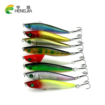 

HENGJIA 200pcs Fishing Pencil Lures Lifelike 3D Eyes Sinking Pencil Fishing Bait Hard Lures Fishing Wobblers