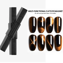 Новинка, двухсторонний маникюрный магнит для ногтей, эффект кошачьего глаза, сильная Магнитная палочка для ногтей, Гель-лак, инструменты