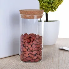 Много 310 мл стеклянная кухонная канистра для хранения чая кофе Caddy w/деревянная крышка