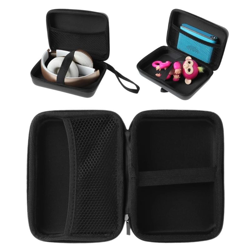 

OOTDTY High Quality Earphone Earbud Case Portable Headset Storage Organizer Hard Zipper Pouch For Earphone SD Card Powerbank Bag
