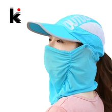 Летний открытый спортивный козырек шляпа женская лето сложенном летние шляпы шапки для девочек защитой шеи бейсболка для мужчин бейсболка