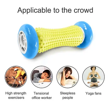

Foot Massage Roller Muscle Wrists Forearms Roller Stick Exercise Tool for Plantar Fasciitis JS88