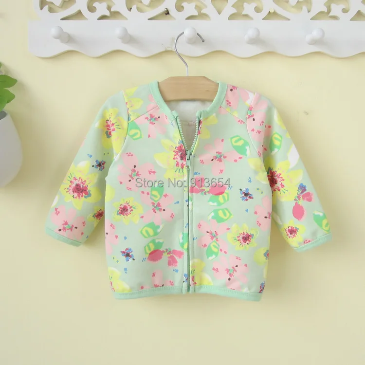 

new 2015 spring autumn children's clothing infant jackets girls princess cardigan coat kids printing flowers outerwear