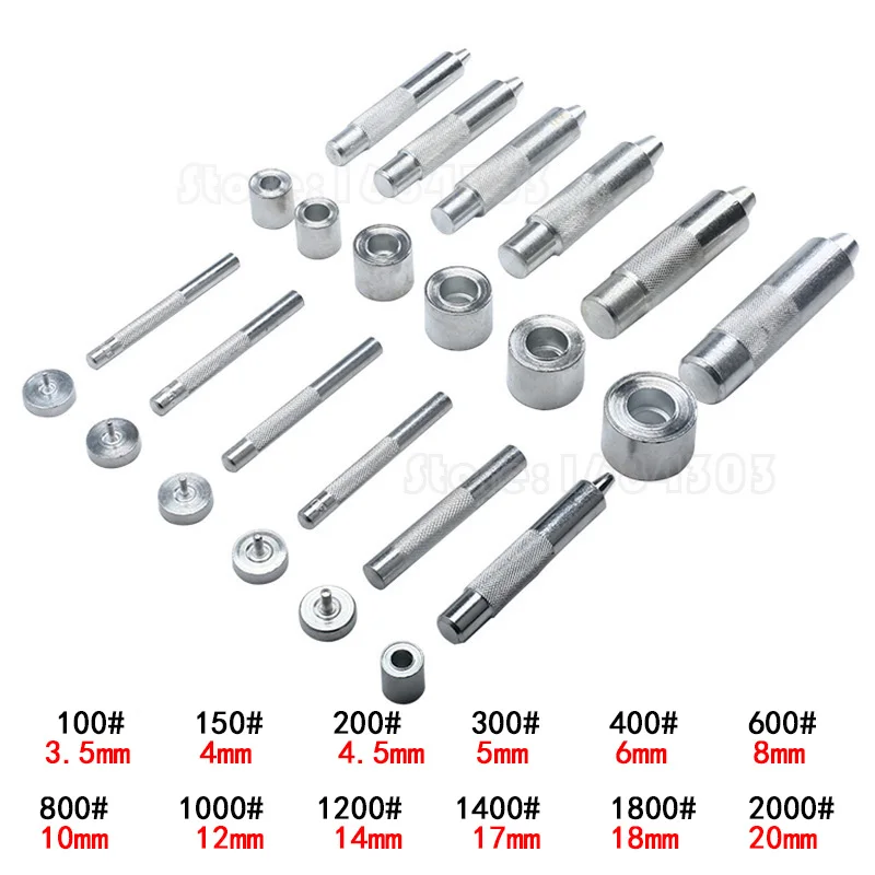 1 компл. 3-20 мм DIY ручной работы металлические люверсы Плесень инструмент люверсы втулки установка углеродистая сталь аксессуары Профессиональная ручная работа