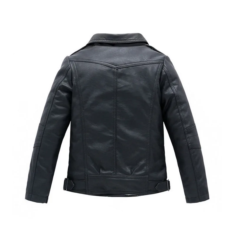 Beste Meisjes PU Leren Jas Voor Jongens 2019 Hot Herfst Solid Casual Bovenkleding Lederen Kleding Kinderen Jas Tieners Jassen 3 14Y