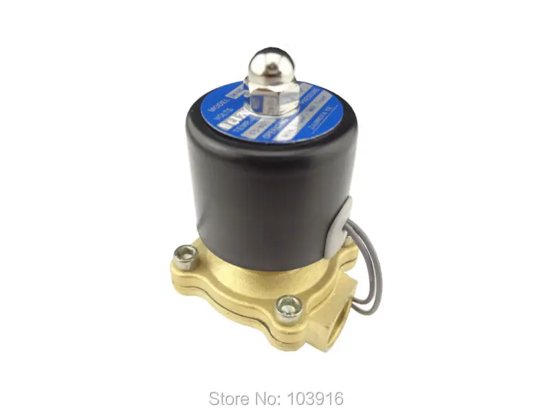 New DC 12V Electric Solenoid Valve G1//2/" for Air Water Gas Diesel BSP
