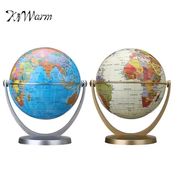

KiWarm 360 Degree Rotating Globes Earth Ocean Globe World Geography Map Table Desktop Office Decor Ornament