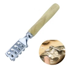 Щетка из нержавеющей стали для рыбьей кожи, соскабливающая деревянная ручка, щетка для рыбной чешуи, терка для быстрого удаления рыбы, чистилка, скребок