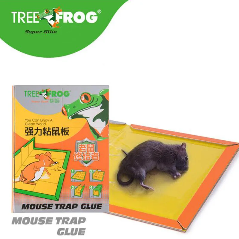 

Tree Frog Mouse Board Sticky Rat Glue Trap Mouse Glue Board Non-toxic Environmentally mouse glue