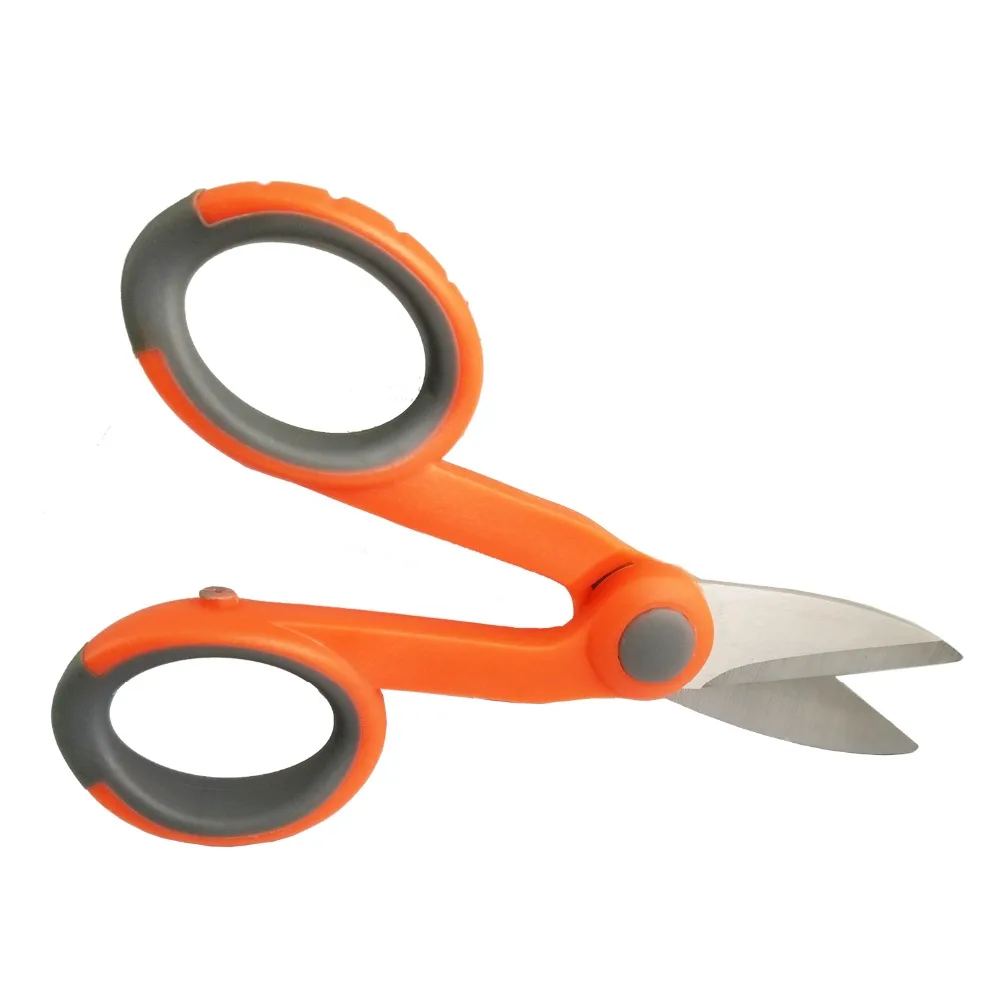 Multipurpose Electrical Fiber Optic Scissors Kevlar Shears Wire Cutter (2)