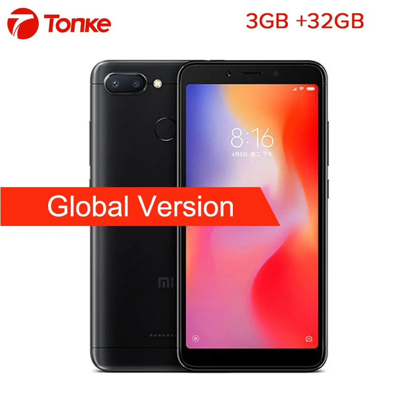 Глобальная версия Xiaomi Redmi 6 3 ГБ Оперативная память 32 Встроенная Helio P22 Octa Core 5 45