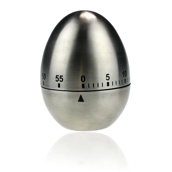 Mechanical Egg Kitchen timer Cooking Timer Alarm 60 Minutes Stainless