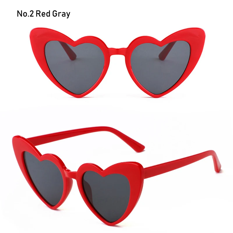 Винтажные Модные солнцезащитные очки в форме сердца для женщин, фирменный дизайн, любовь, Лолита, солнцезащитные очки «кошачий глаз», вечерние очки, очки для глаз, Оттенки UV400