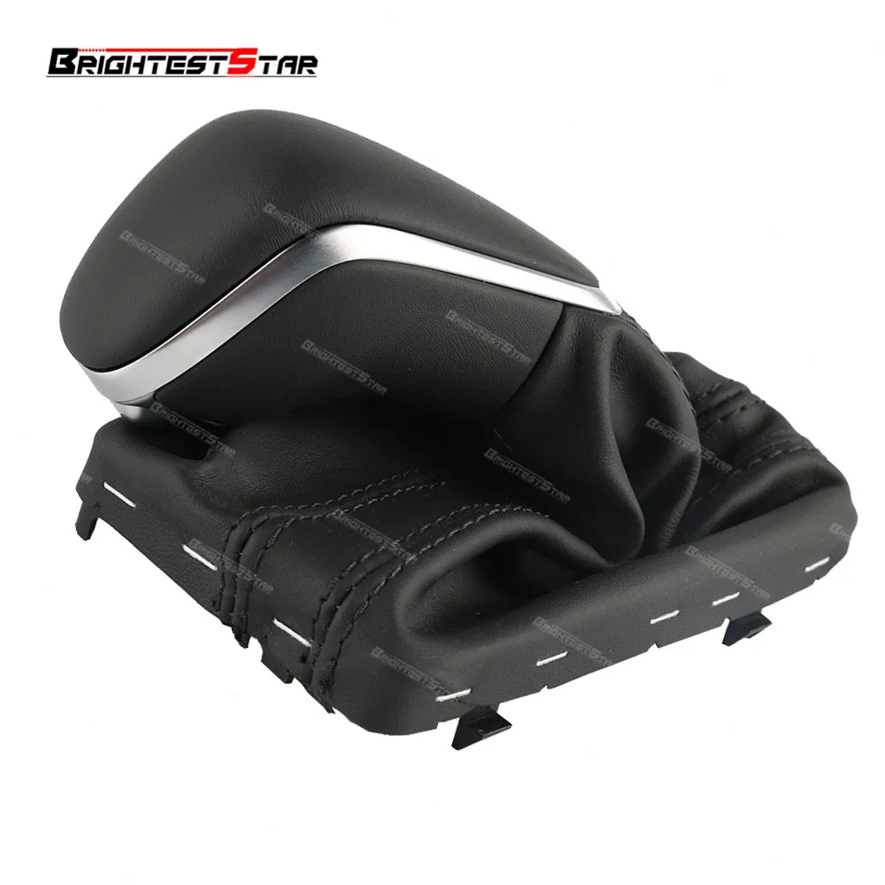 

Black Gear Shift Knob For Audi A7 A6 C7 2016 2017 2018 Gaitor Boot Cover Black Leather gear shift knob 4G1713139 Car Refiting