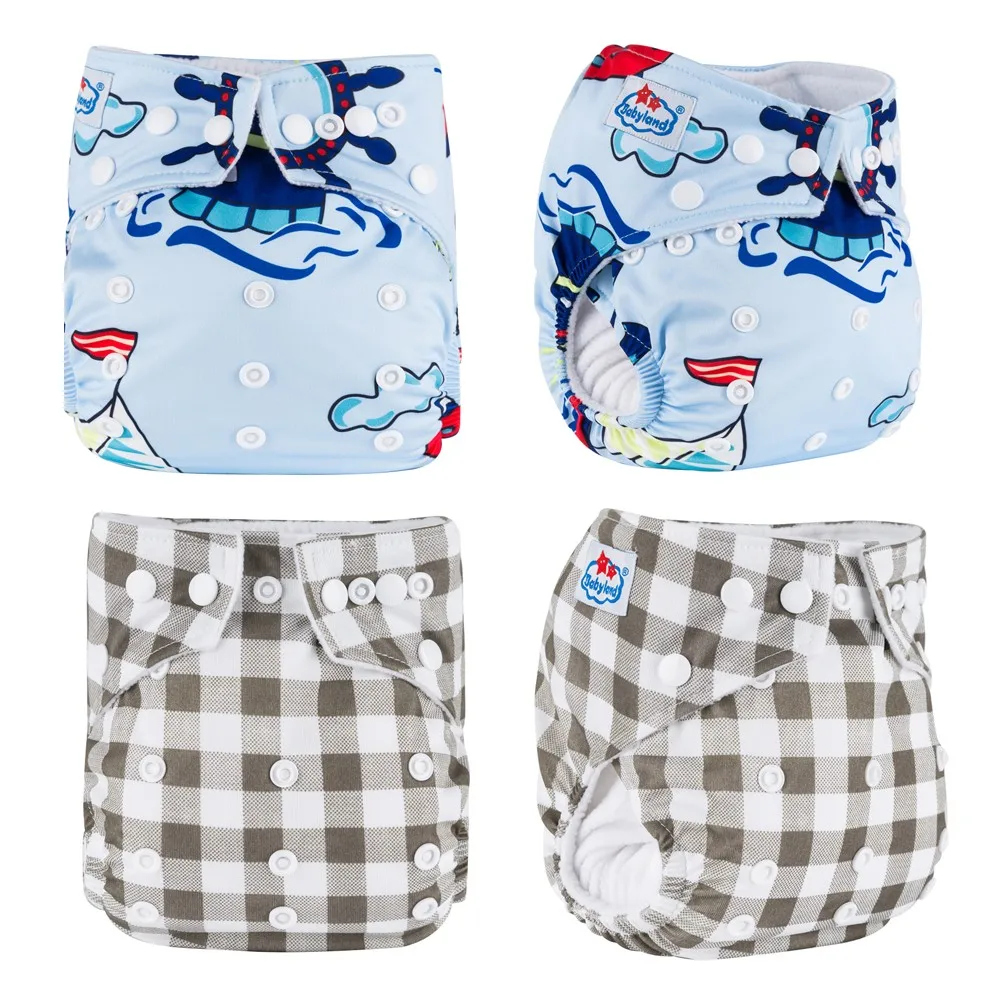 Onsales Total 25 PCS Reusable Cloth Diapers Pocket Polyester Nappies & Thick 3 layers Microfiber