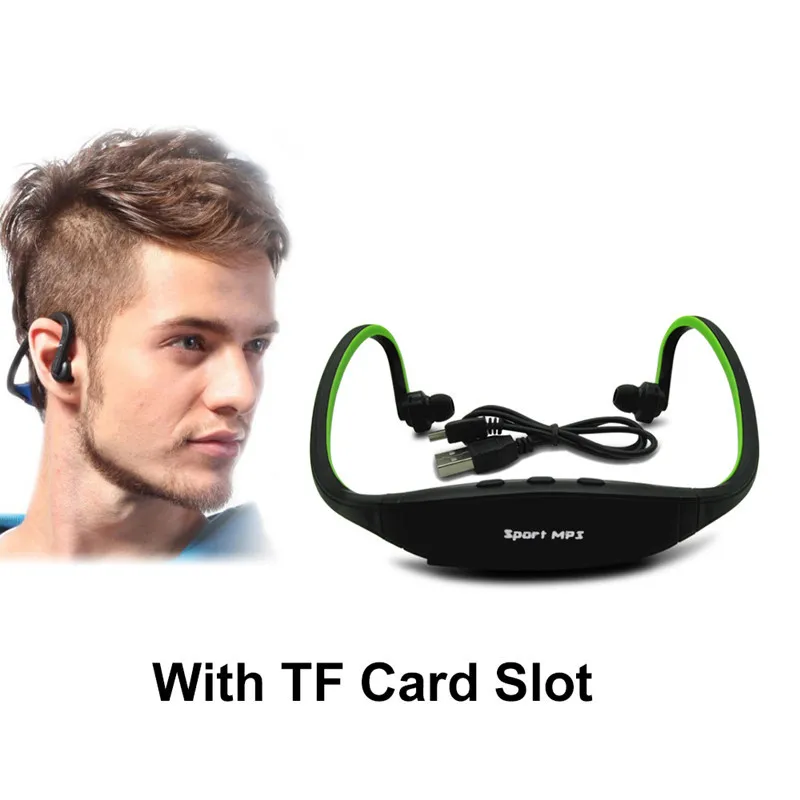 

Sport MP3 Player Portable Headphone Music Running Earphone Headset with TF Card Slot MP3 Music Player Jack Lettore MP3 Wholesale