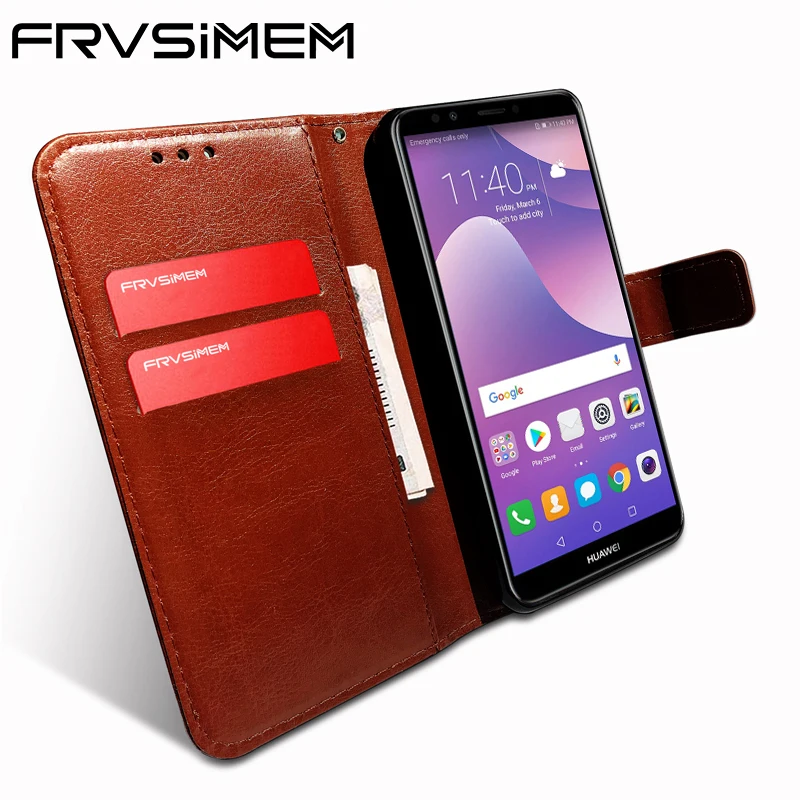 Frvsimem For Huawei Y7 Prime 2018 Y7Prime LDN-L01 LDN-L21 LDN-LX3 LDN-LX2 Flip Wallet Stand Leather + Soft TPU Cases Cover Capa | Чехлы для