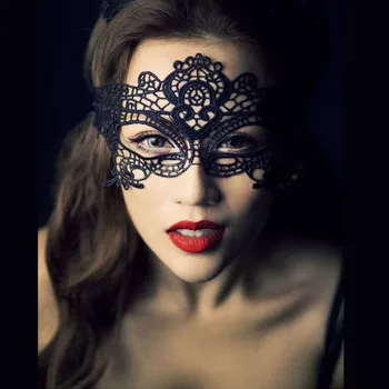 

Sexy Black Short Bridal Face Veil Lace Appliqued Cosplay Wedding Veil Wedding Accessories 2019 In Stocks