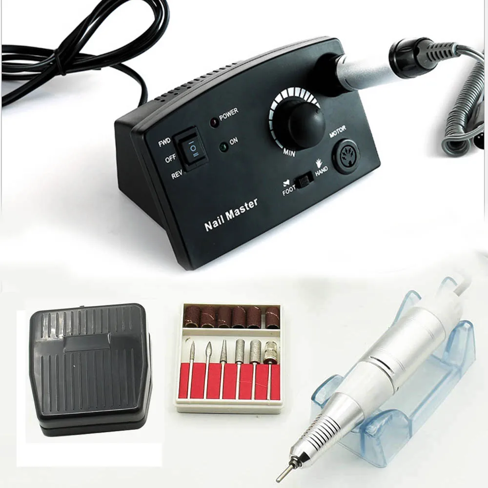 Дешево JEWHITENY 35000 об. мин. 25 Вт ногтей дрель Электрический машины Маникюр Аксессуары для резки машины Наборы для педикюра маникюрный пилочка для ногт...