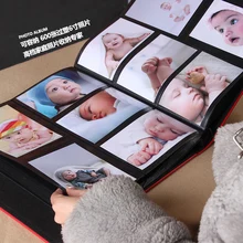 The Page Type Plastic 6 inch 600 photos 400 photos Leather Cover Gallery this Family of Large Capacity Growth of the Baby Album of africa page 6