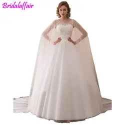 Торжественное платье 2018 robe mariage Для женщин бальный наряд Часовня Поезд торжественное платье свадебное платье vestidos de noiva Свадебные платья 2018