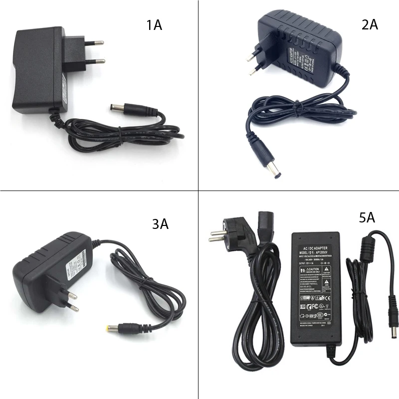 

1 x AC 100V - 240V to DC 12V 1A 2A 3A 5A LED transformer Switch Supply Power Adapter Converter Charger For LED Strip light