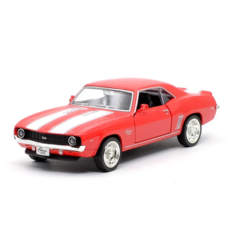 RMZ CITY 1:36 Chevrolet Camaro SS 1969 суперспортивный автомобиль черный красный литый под