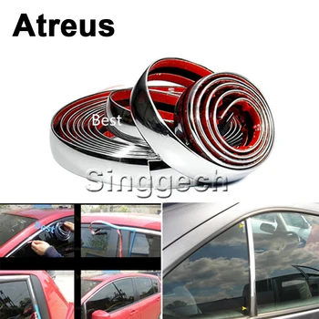 

Atreus 6-30mm Car Body Window Chrome Strip Sticker For Chevrolet Cruze Renault Kia Rio BMW E39 Skoda Golf 4 Opel Astra H Styling