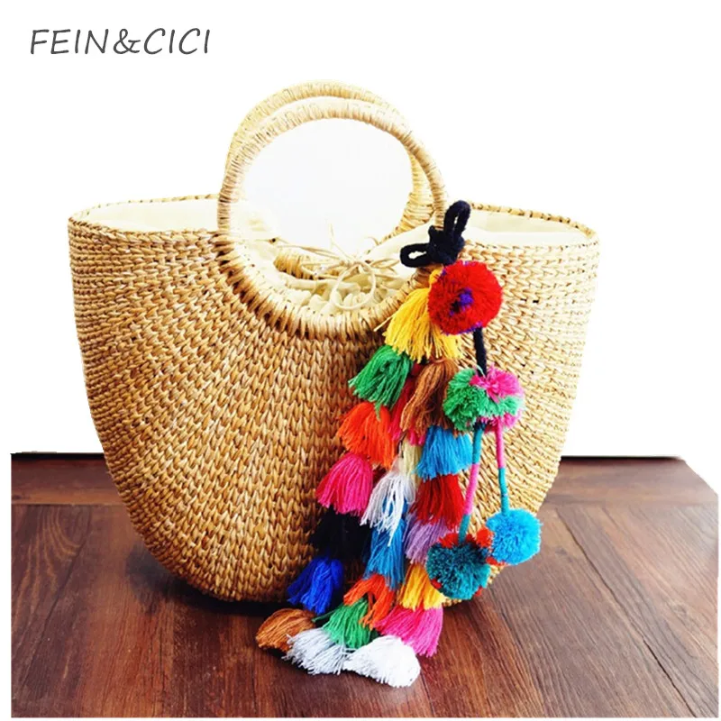 Rattan Bag straw totes bag summer beach wicker bucket bag tassels women handbag braided 2018 new high quality drop shipping Rattan Bag straw totes bag summer beach wicker bucket bag tassels women handbag braided 2018 new high quality drop shipping