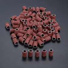 100Pcs Sanding Bands Nail Power Drill Accessories Electric Drill 80 Bits Sandcloth Refillable Sanding Sleeves Replacement