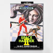 Космическая карта Harrier II 16 бит MD с розничной коробкой для Sega megadrive Видео игровой консоли системы
