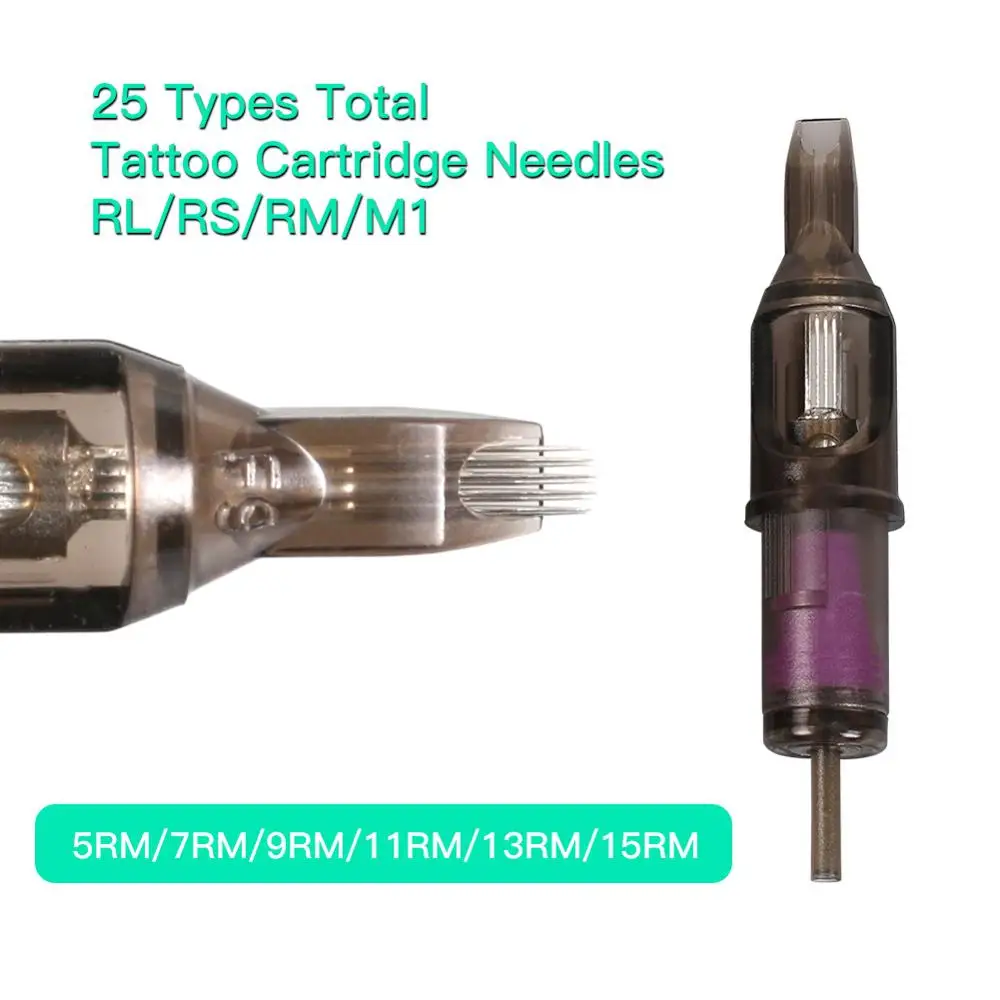 Одноразовые 10 шт иглы картриджа татуировки перманентный макияж ручка стерилизованные иглы для нанесения татуировок машина 5RM/7RM/9RM/11RM/13RM/15RM