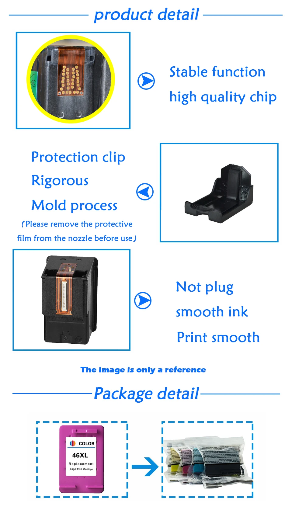 compatible ink cartridge For HP46 XL