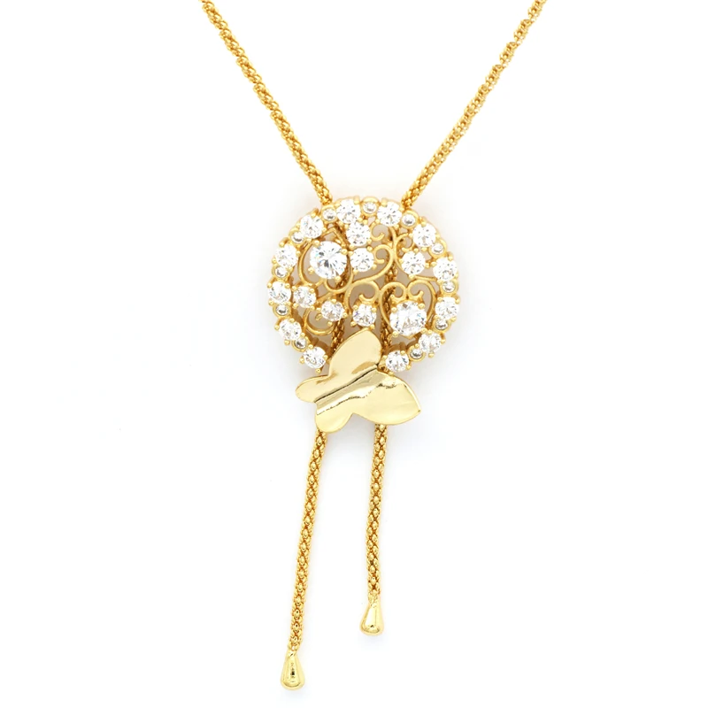 

Zircon Gold-Color pendant necklace for Women Fashion Jewellery contains 18"Chain