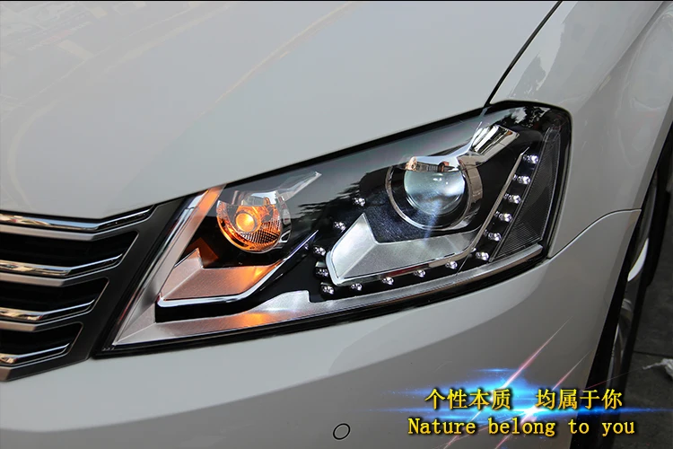 Автомобильный Стайлинг для VW Passat B7 фары 2012- Magotan светодиодный фонарь DRL Hid головной фонарь Ангел глаз биксеноновый луч аксессуары