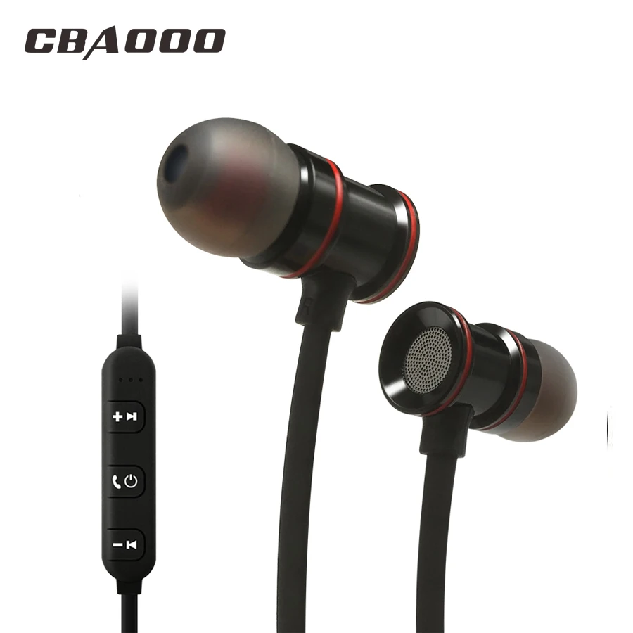 CBAOOO Wireless Bluetooth Earphone Sports Bluetooth Headphone Earbuds Stereo Magnetic Headset with mic for Phone Xiaomi Android