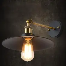 Adeeing Лофт винтажный настенный светильник из металлического стекла ретро потолочный светильник под старину металлический абажур В индустриальном стиле декор Освещение