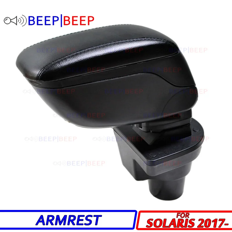 

Car armrest for Hyundai Solaris 2 2017- MAV centre console storage box arm rest rotatable car styling interior decoration