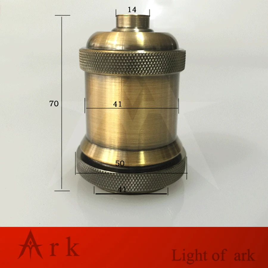 Top Quality E27/E26 Solid aluminum shell Light Socket Vintage Retro