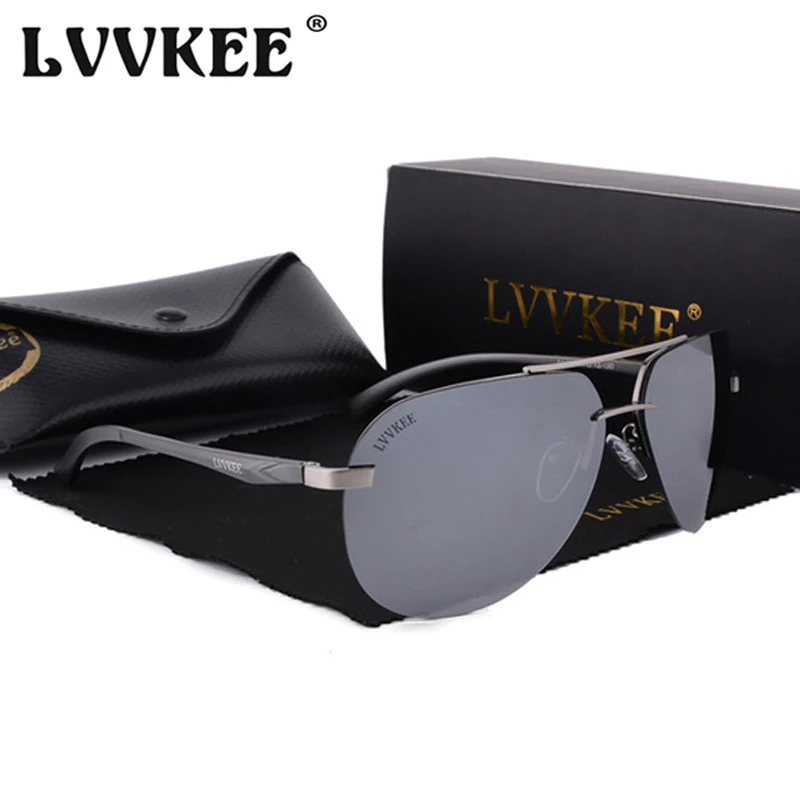 LVVKEE бренд Алюминий Магний HD поляризованные солнцезащитные очки для мужчин водительское зеркало солнцезащитные очки для женщин Ночное Видение Очки