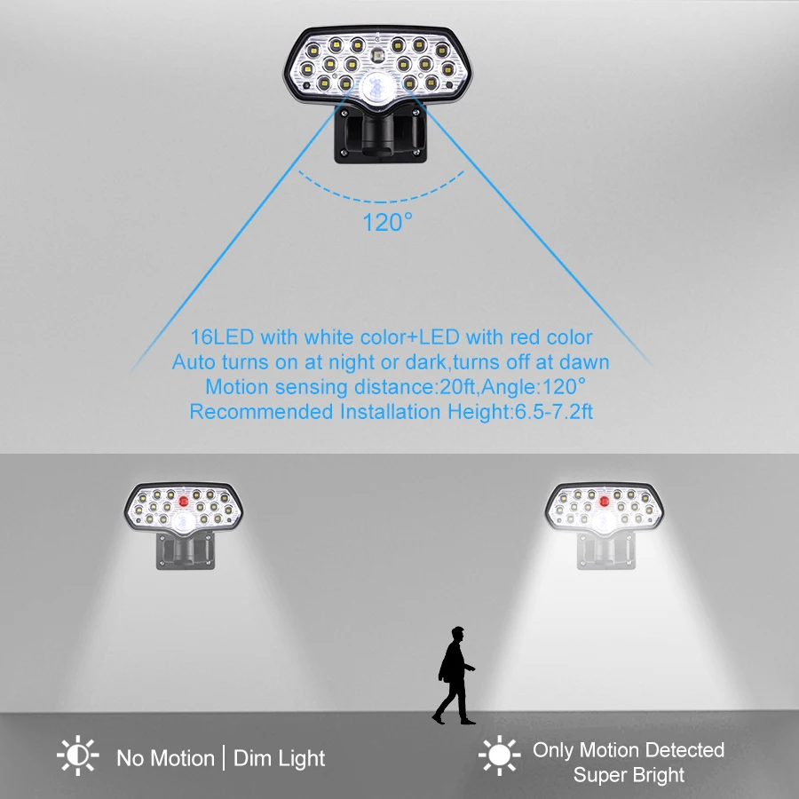 Водонепроницаемый Акула светодиодный светильник на солнечной батарее 16 Светодиодный s PIR датчик движения солнечной энергии наружный светильник садовый настенный светильник для двора безопасности ночной Светильник