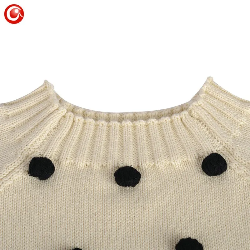 Children Christmas Winter Sweaters Baby Girls Cotton Kids Knitted Pattern Warm Cardigan Clothes With 25pcs Ball Tops For Boys (12)