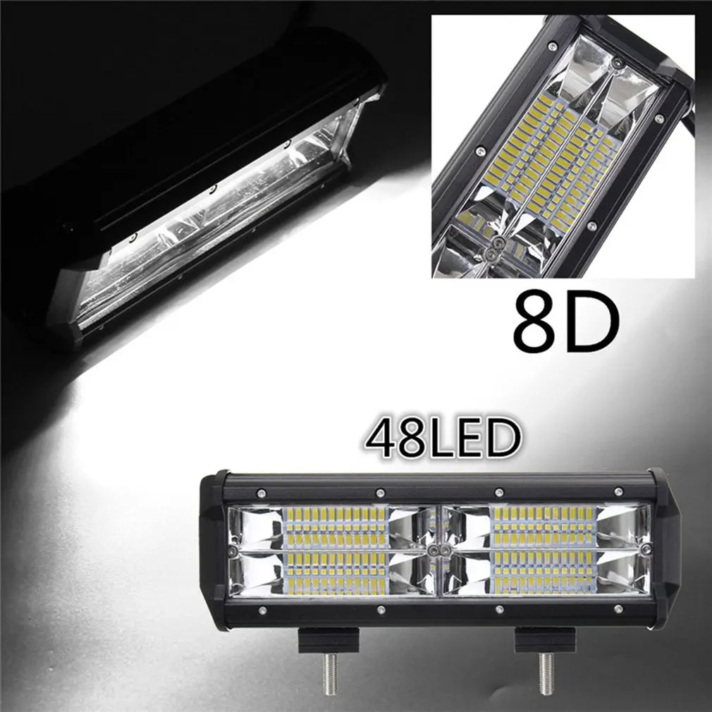 

7-inch 216W 21600LM 8D Optic Lens LED Work Light Bar Flood Light Driving Lamp For All-Terrain Vehicle Offroad 4 Wheel Drive IP67