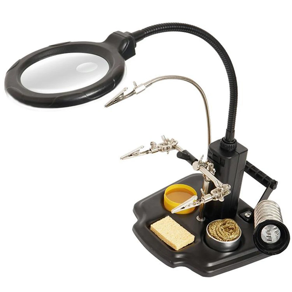  Pro'skit SN-396 Circuit Board Maintenance Multi-Function Welding Machine Bracket LED Lights For Sol - 32957946468