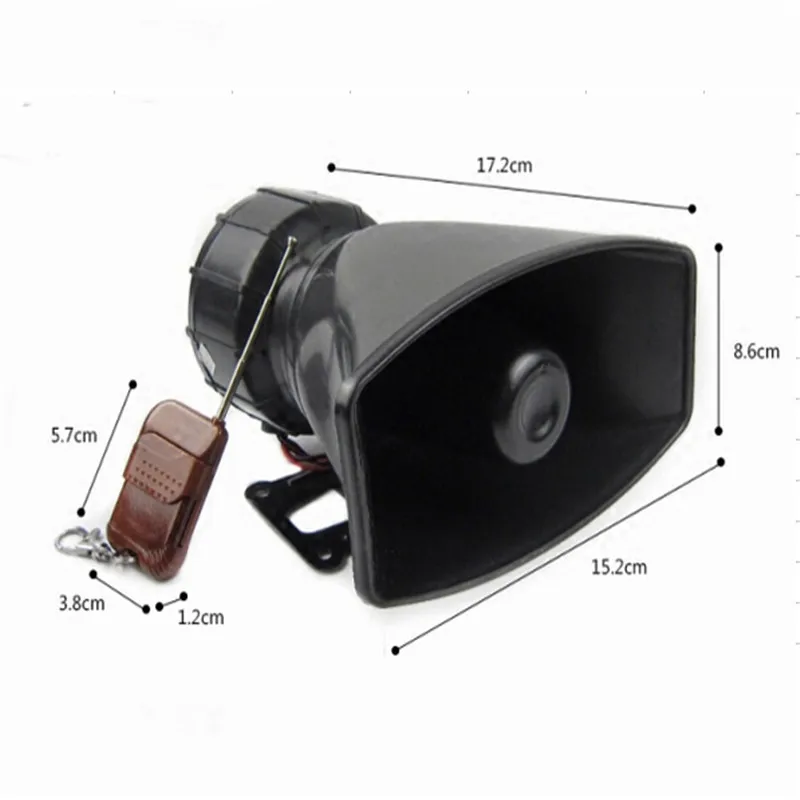 

DC12V 100W Wireless remote control 4 Sounds Speakers Car or Motorcycle Warning Siren Alarm Police speaker Ambulance loudspeaker