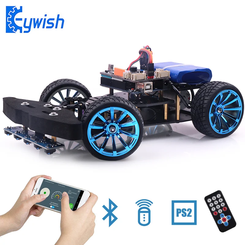 

Keywish Racing Smart Robot Car for Arduino UNO R3 APP RC Remote Control Ultrasonic Bluetooth Module Stem Toys for Children