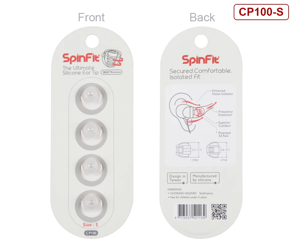 1 пара(2 шт.) NICEHCK SpinFit CP100 CP100M CP800 CP220-M2 наушники-вкладыши патентованный силиконовый наушник инновационная технология наушник