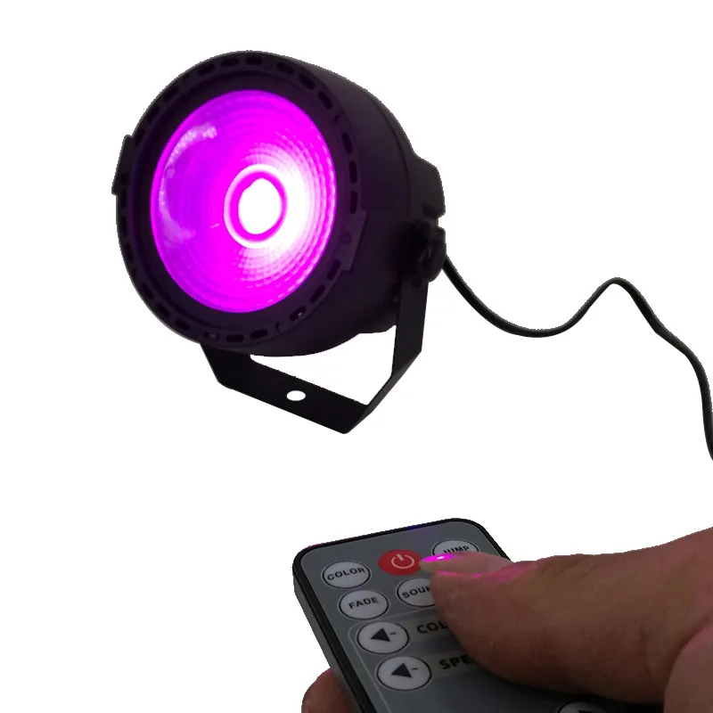 Free Shipping Hot Sale Wireless remote control DMX DJ LED SlimPar 30W